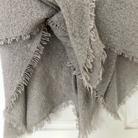 Knit blanket scarf large cool grey - Picture 4 of 5